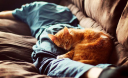 Чому кішки сплять на людині і до чого це може призвести?