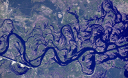 Дніпро, сфотографований американським астронавтом з космосу, прозвали “водяним деревом України”