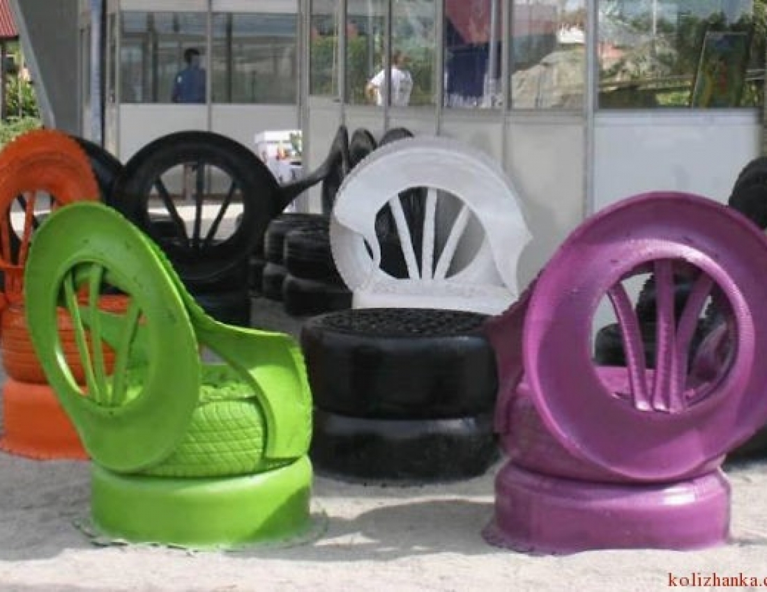 Amazing ways of converting and using old tires in designs