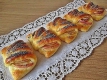 Конвертики с яблоками из творожного теста