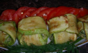 Кабачки с плавленым сыром и зеленью