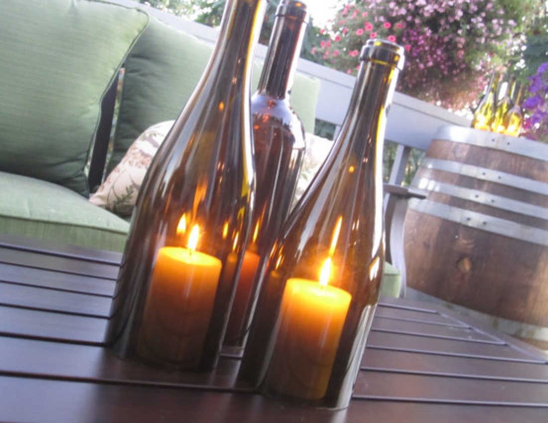 Не викидайте пусті пляшки з-під вина... :-)