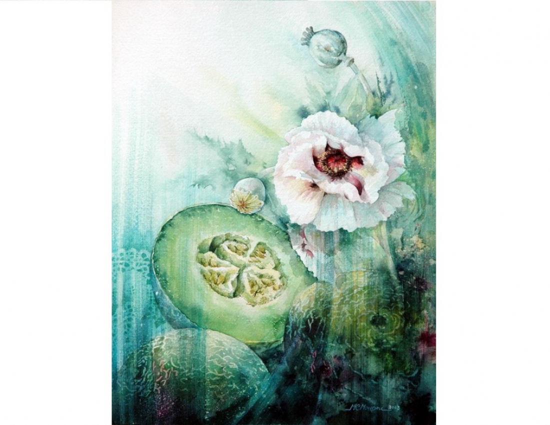 Квіткова ніжність. Акварелі  MARIE CLAIRE MOUDRU