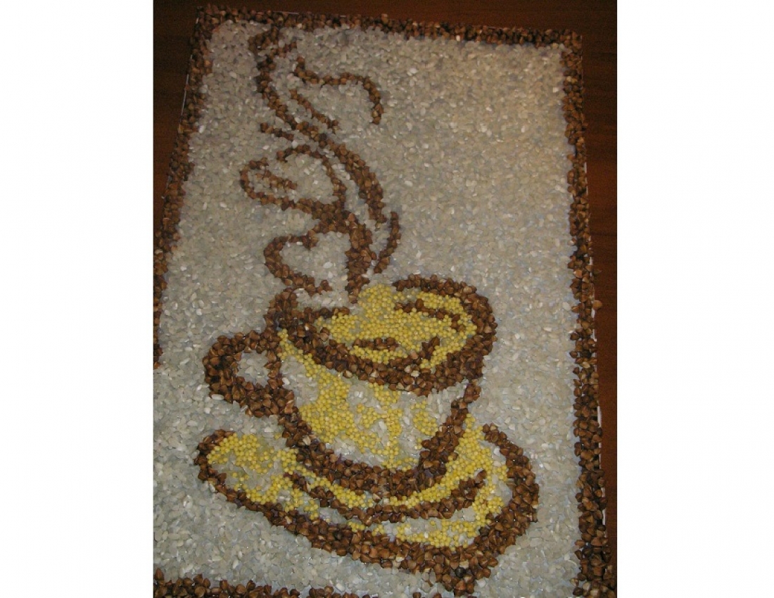 Незвичайне використання звичайних круп у мистецтві