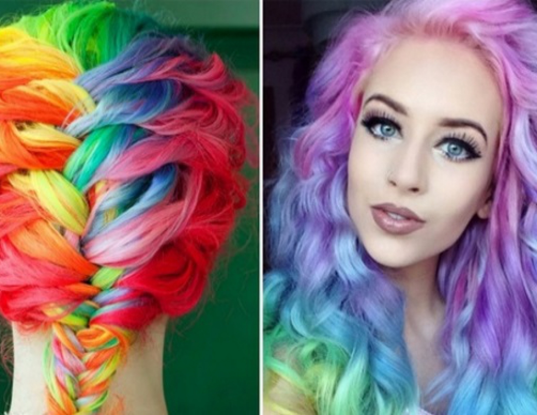 Веселкове волосся