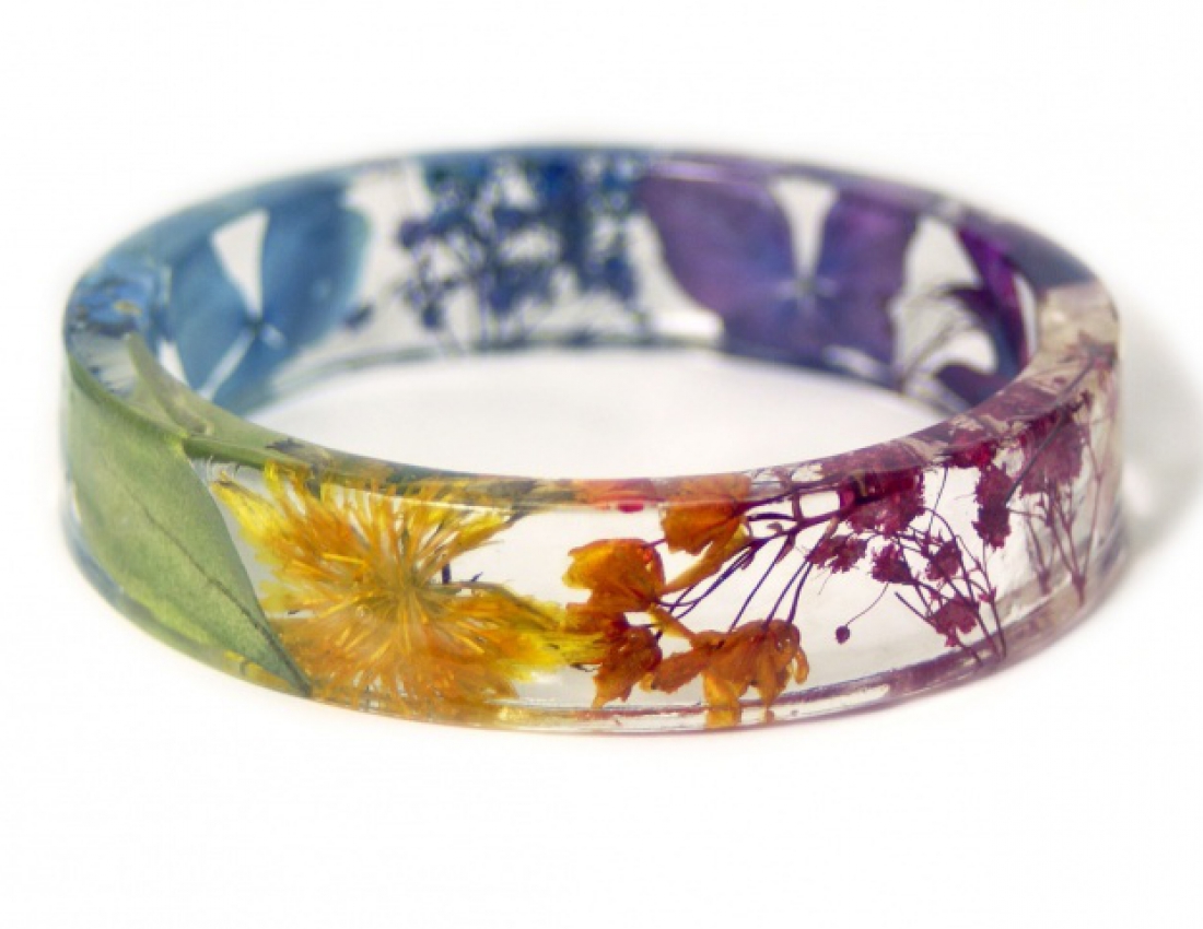 Живі квіти збережені в прикрасах