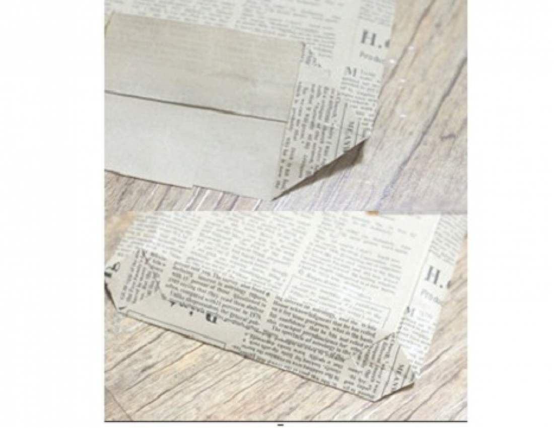 Подарунковий пакетик з газети