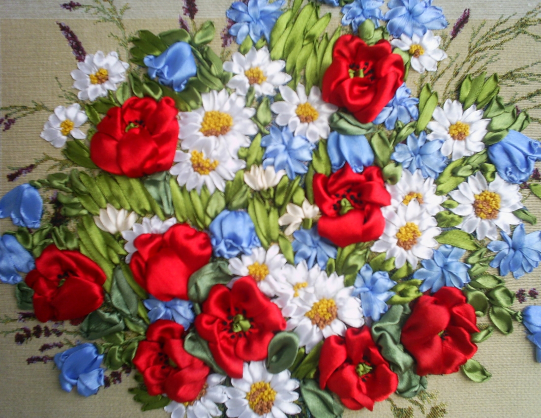 Як оживає мистецтво: вишивка стрічкою!