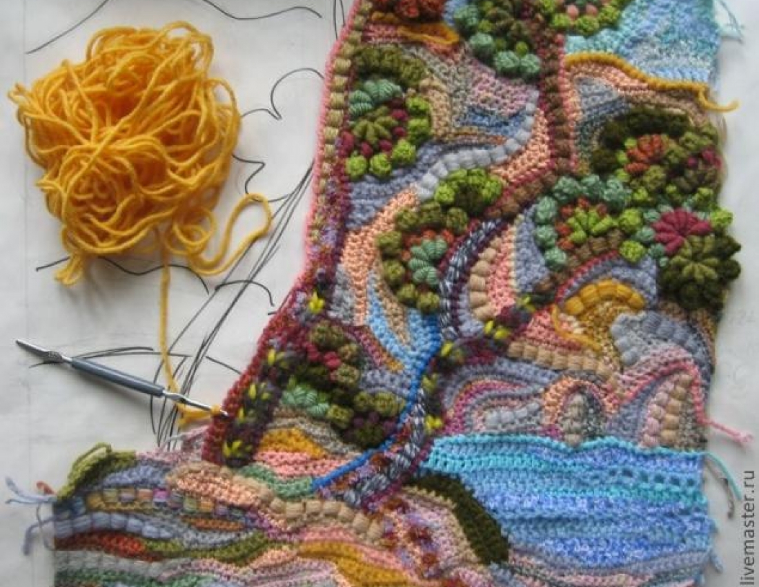 Необычная техника вязания крючком. Коврики из остатков пря. Техника вязания энтерлак спицами. Энтрелак техника вязания спицами. Техники вязания башня.