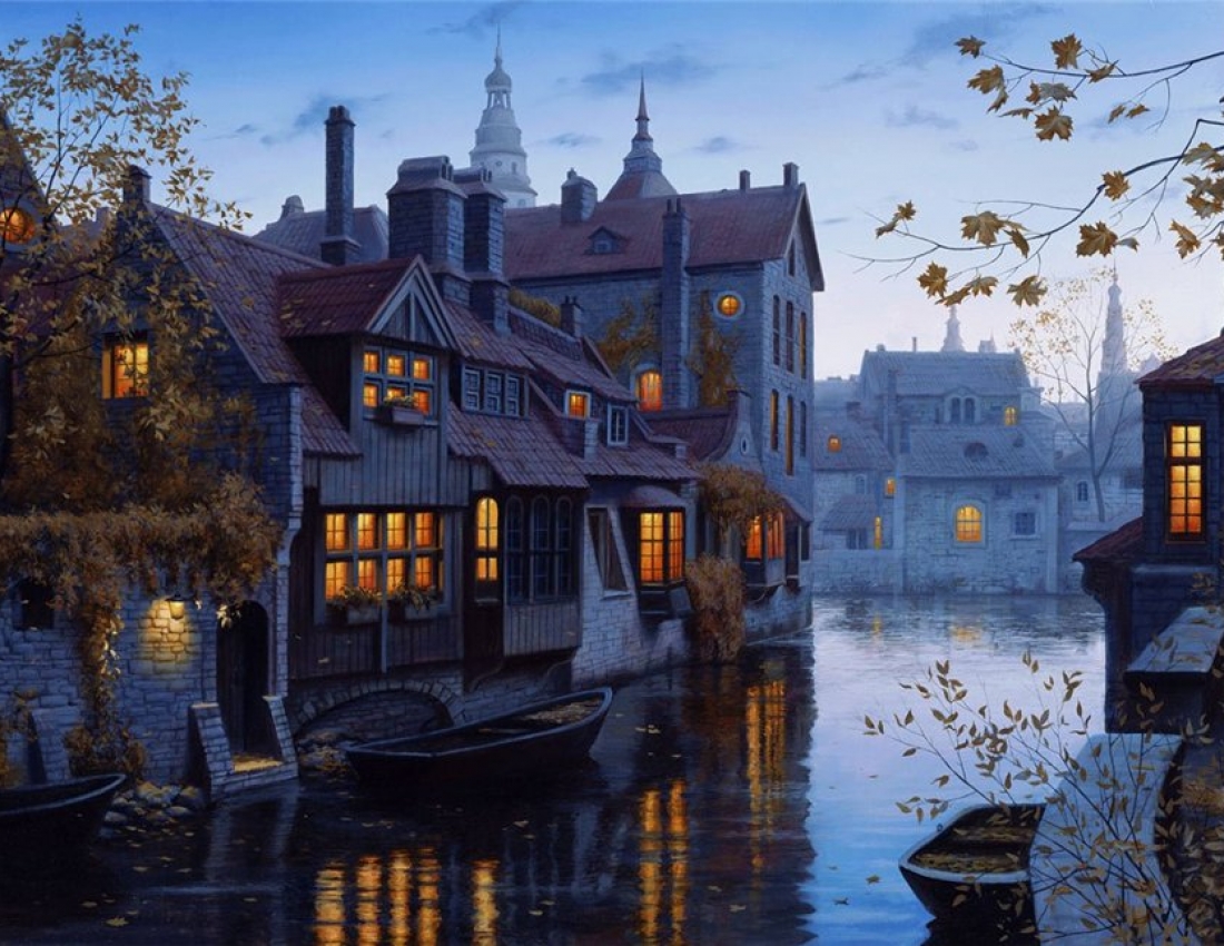 Вечірні вогні загадкового міста...