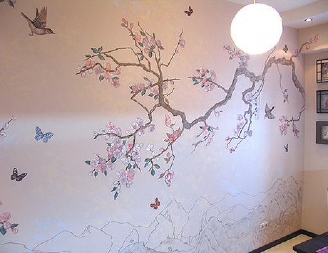 Мандрівка в просторі: художній розпис стін в оселі