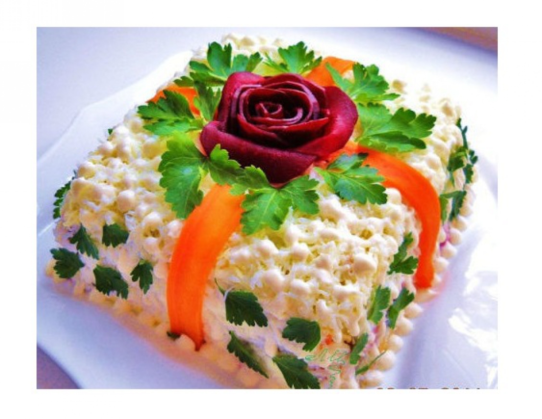 Цікаві та апетитні варіанти оформлення салатів!!! :-)