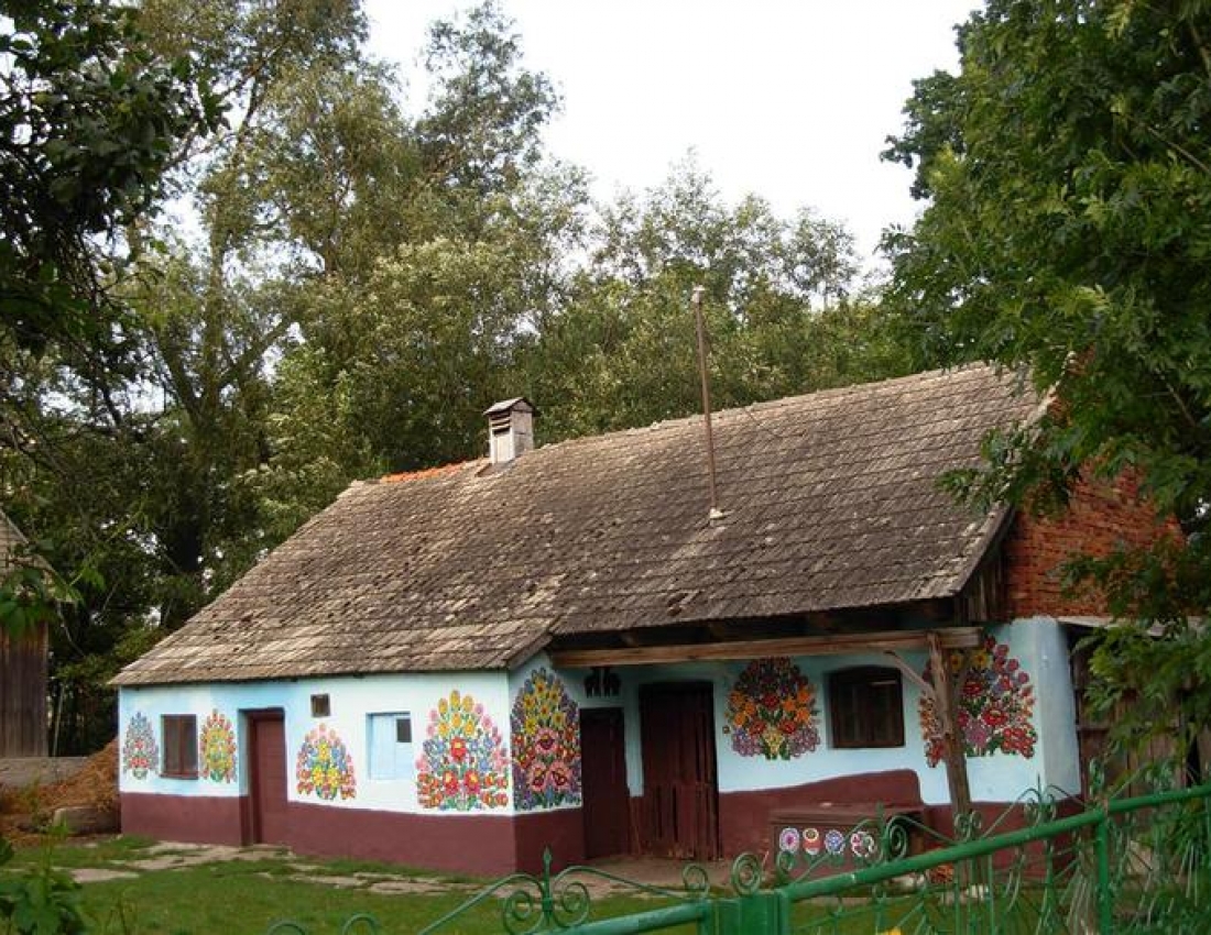 Сказочное расписаное польское село Залипье