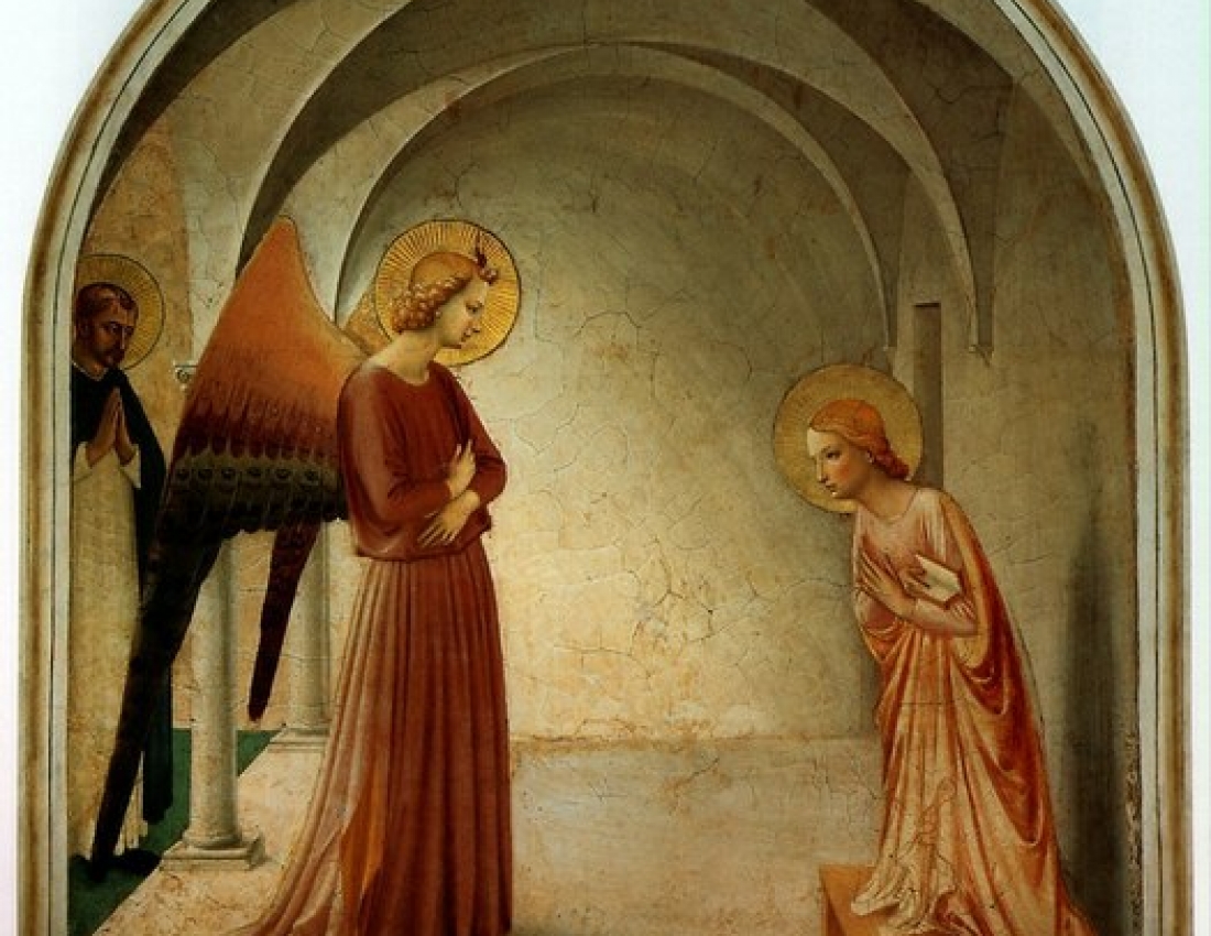 БЛАГОВІЩЕННЯ Пресвятої Богородиці на художніх полотнах