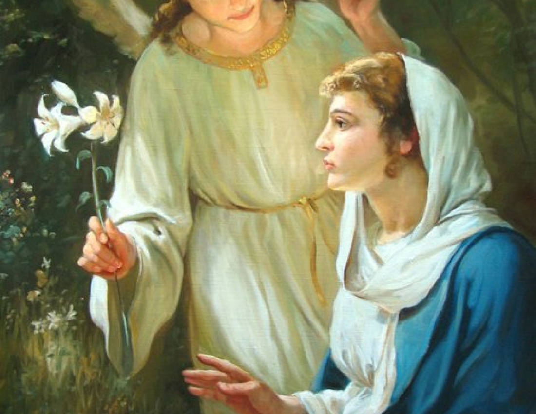 БЛАГОВІЩЕННЯ Пресвятої Богородиці на художніх полотнах