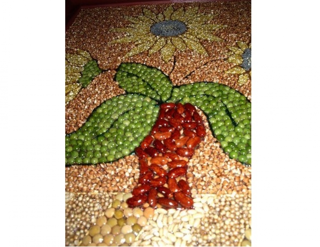 Незвичайне використання звичайних круп у мистецтві