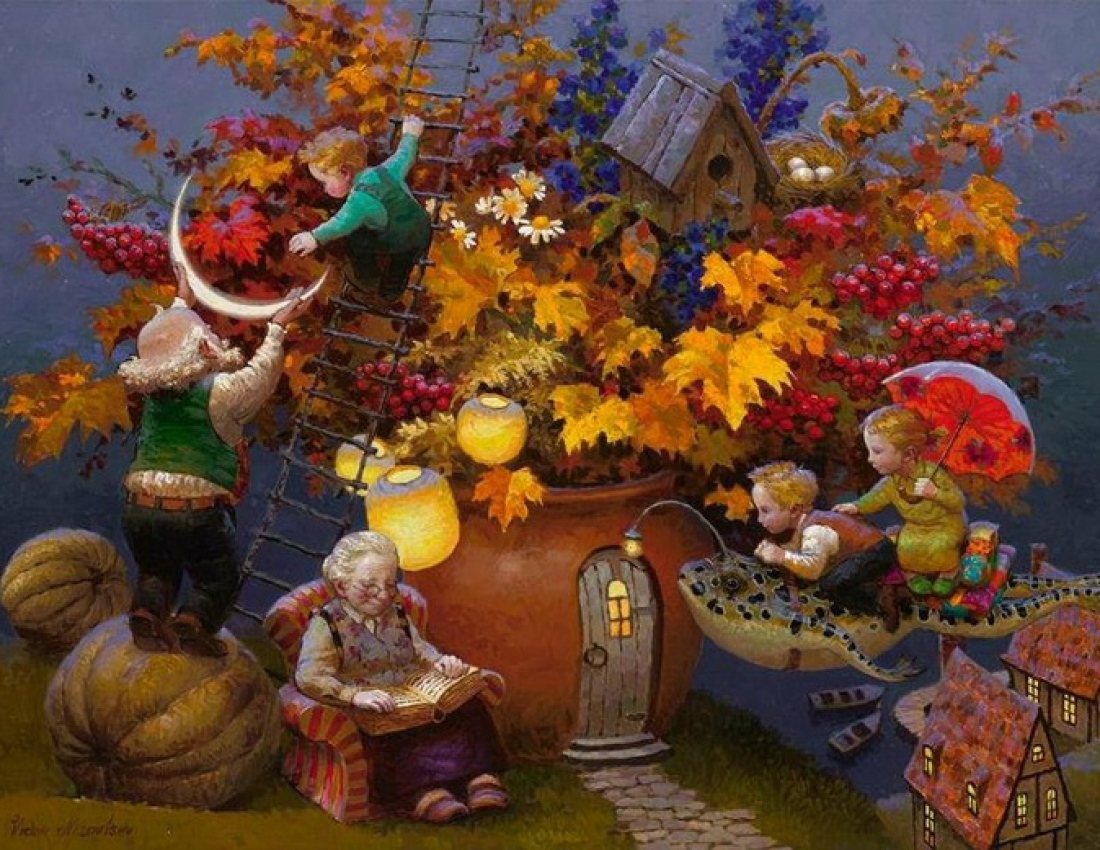 Бабуся, дідусь та казка ...