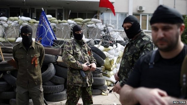 Pro-Russian separatists seized Mariupol city hall last week