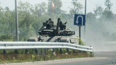 Pro-Russian separatists have continued to battle government forces despite talks of a truce