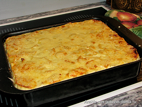 Картофельная запеканка с курицей