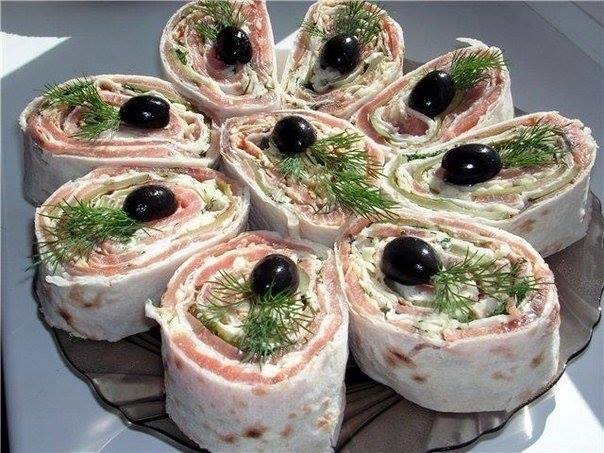 Закуски из лаваша. 13 вариантов Закуски из лаваша. 13 вариантов