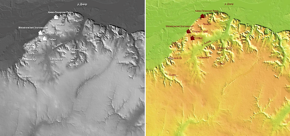 Карта Києва нагадує голову людини з правильними рисами обличчя — фото