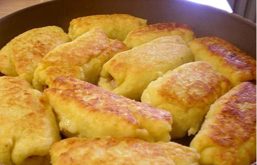 Картофельные рулетики с мясом